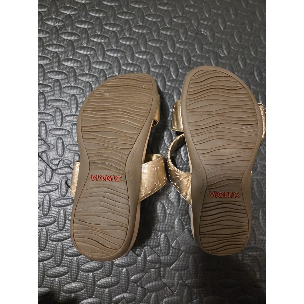 Vionic Randi Metallic Slide Sandals Size 7.5 - Picture 4 of 5